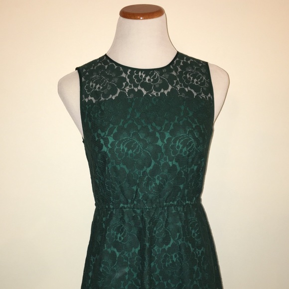 Fossil green lace dress - Picture 1 of 5